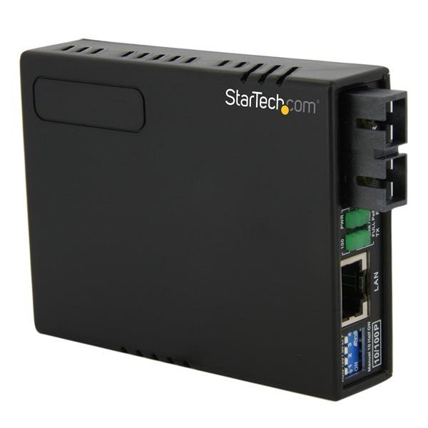 StarTech.com 10/100 Multi Mode Fiber to Ethernet Media Converter SC 2km with PoE MCM110SC2P