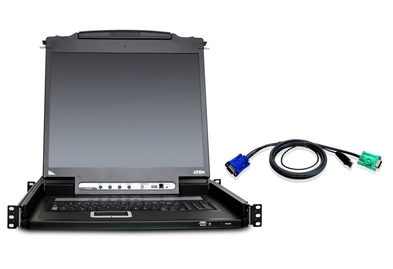 ATEN TECHNOLOGIES CL5716MUKIT rack console 43.2 cm (17") 1280 x 1024 pixels Black