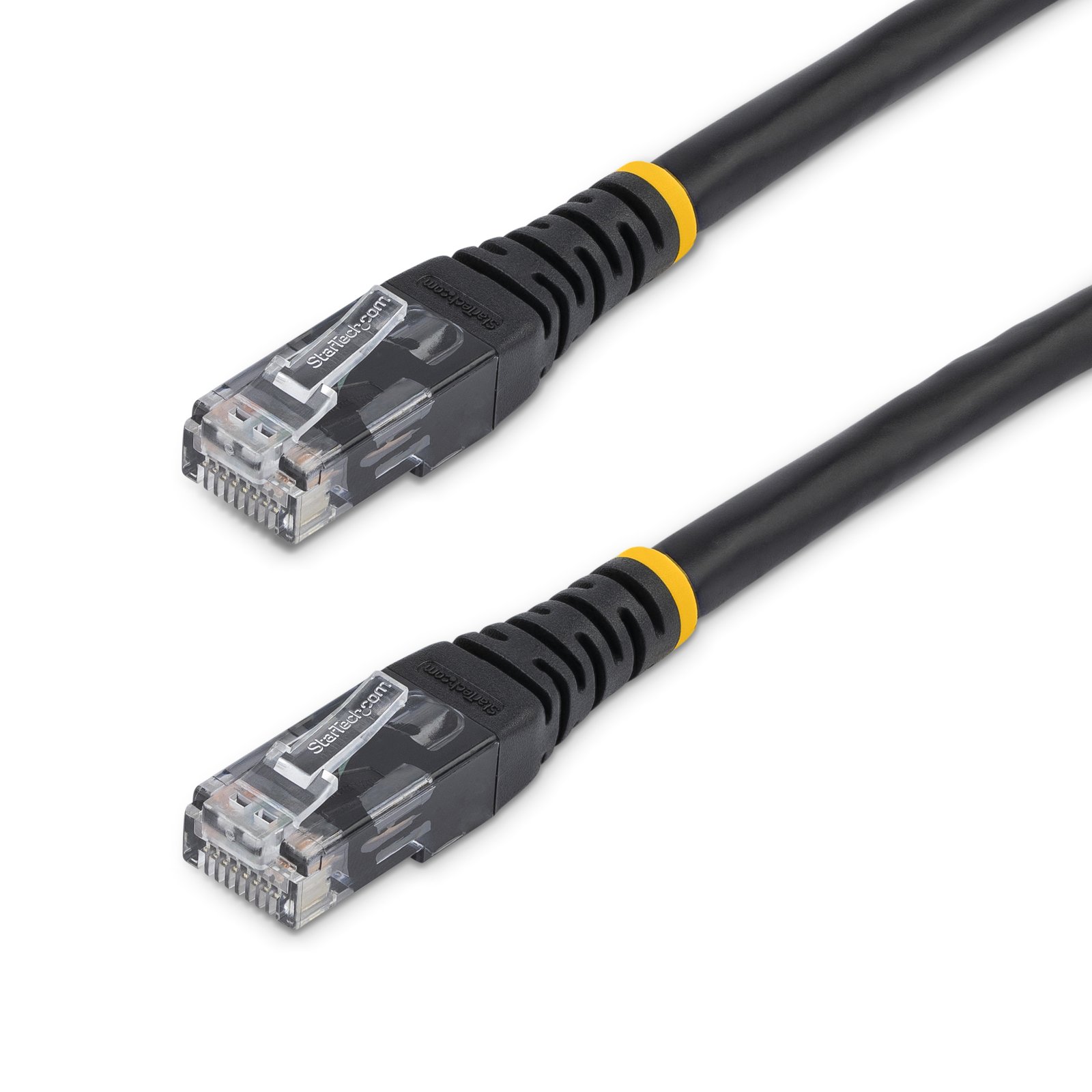 StarTech.com 5ft CAT6 Ethernet Cable - Black CAT 6 Gigabit Wire -250MHz 100W PoE RJ45 UTP Molded C6PATCH5BK