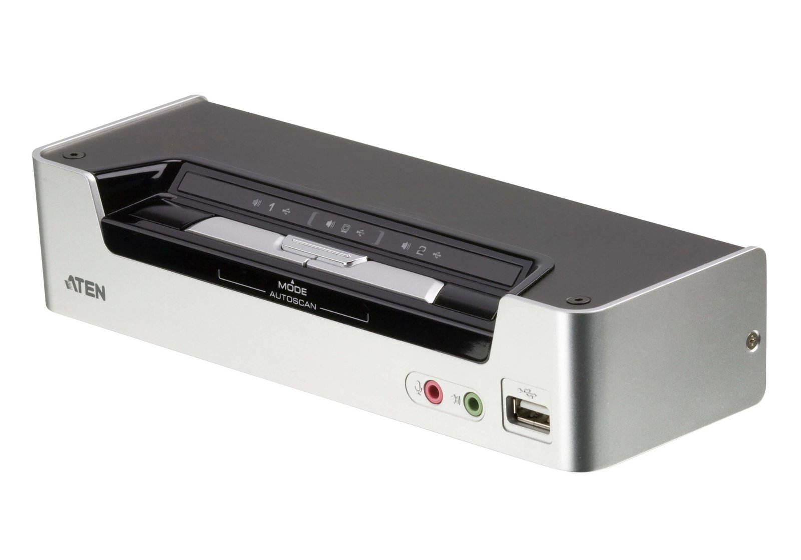 ATEN TECHNOLOGIES CS1792 KVM switch Rack mounting Black, Silver