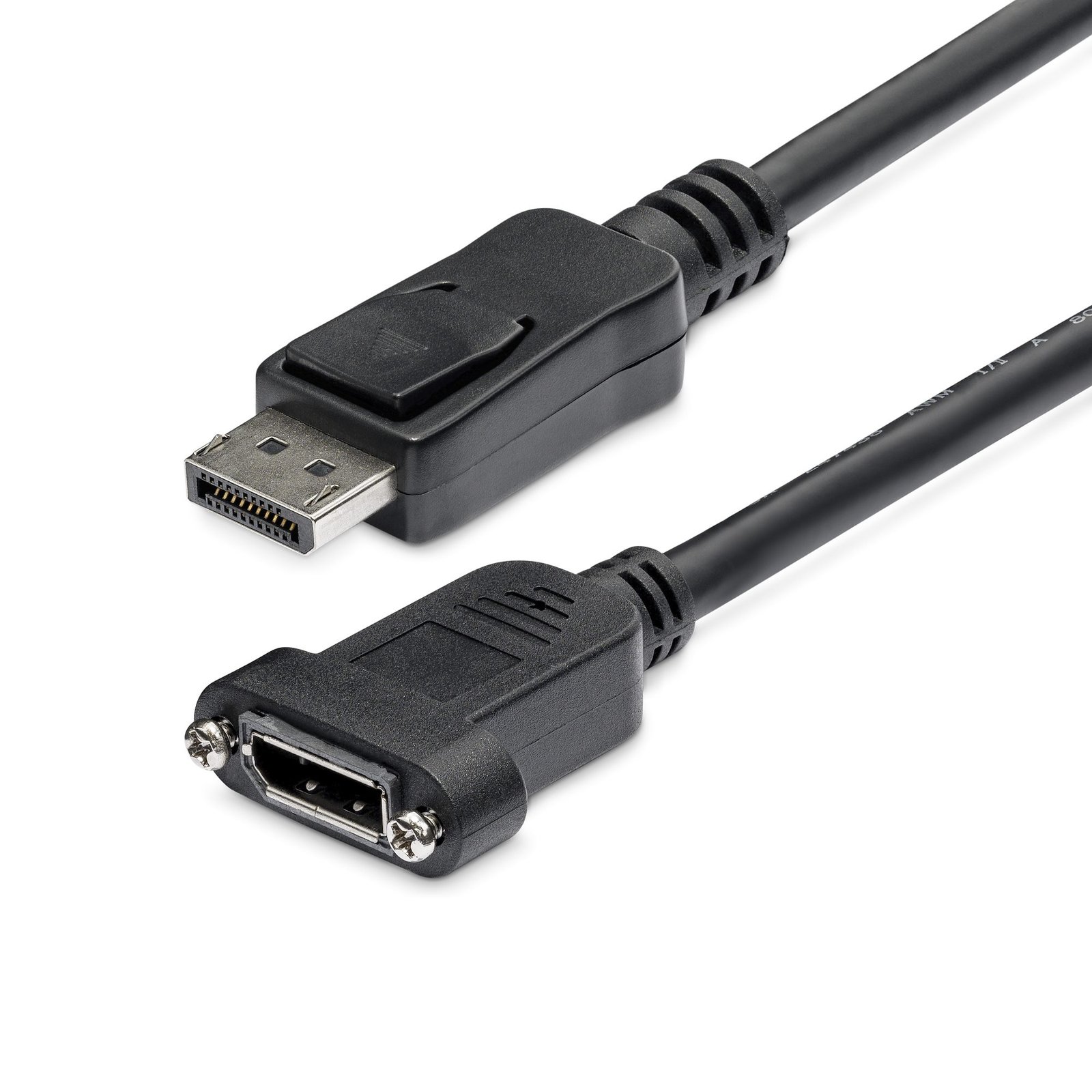 StarTech.com 3ft (91cm) Panel Mount DisplayPort Cable - 4K x 2K - 1.2 Extension Male to Female - DP DPPNLFM3