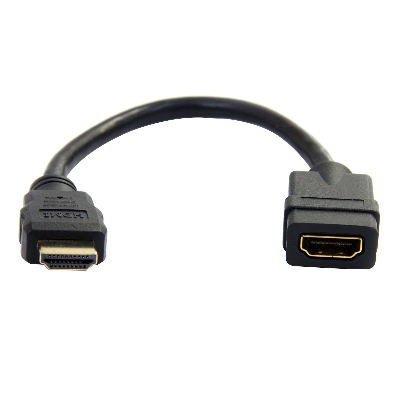 StarTech.com 6in (15cm) HDMI Extension Cable - Short Male to Female - 4K Extender - 30Hz UHD Port