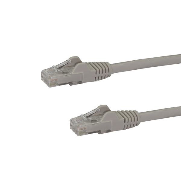 StarTech.com 100ft CAT6 Ethernet Cable - Gray CAT 6 Gigabit Wire -250MHz 100W PoE RJ45 UTP N6PATCH100GR