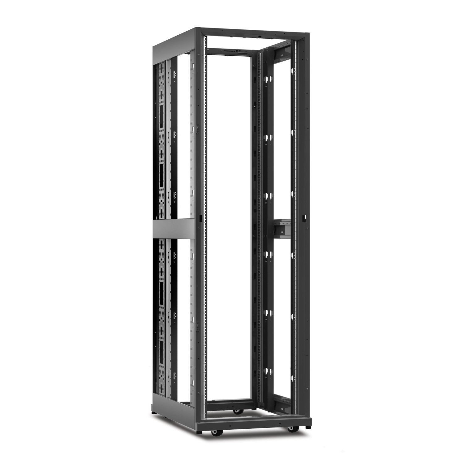 APC SCHNEIDER ELECTRIC RACK AND ACC NetShelter AV, Server Enclosure, 42U, 10-32 Threaded Rails,