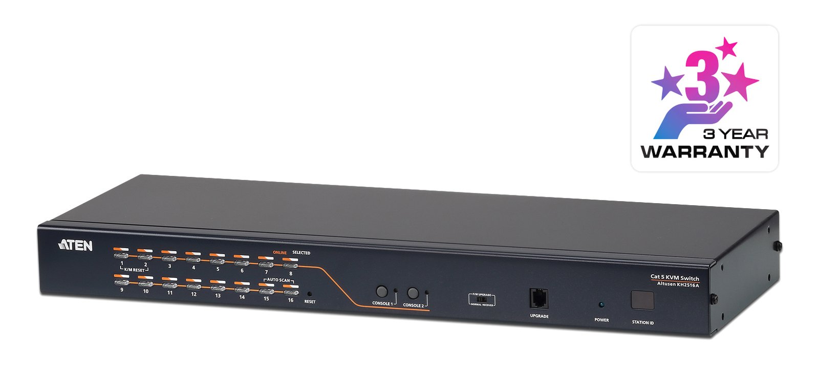 ATEN TECHNOLOGIES KH2516A KVM switch Black