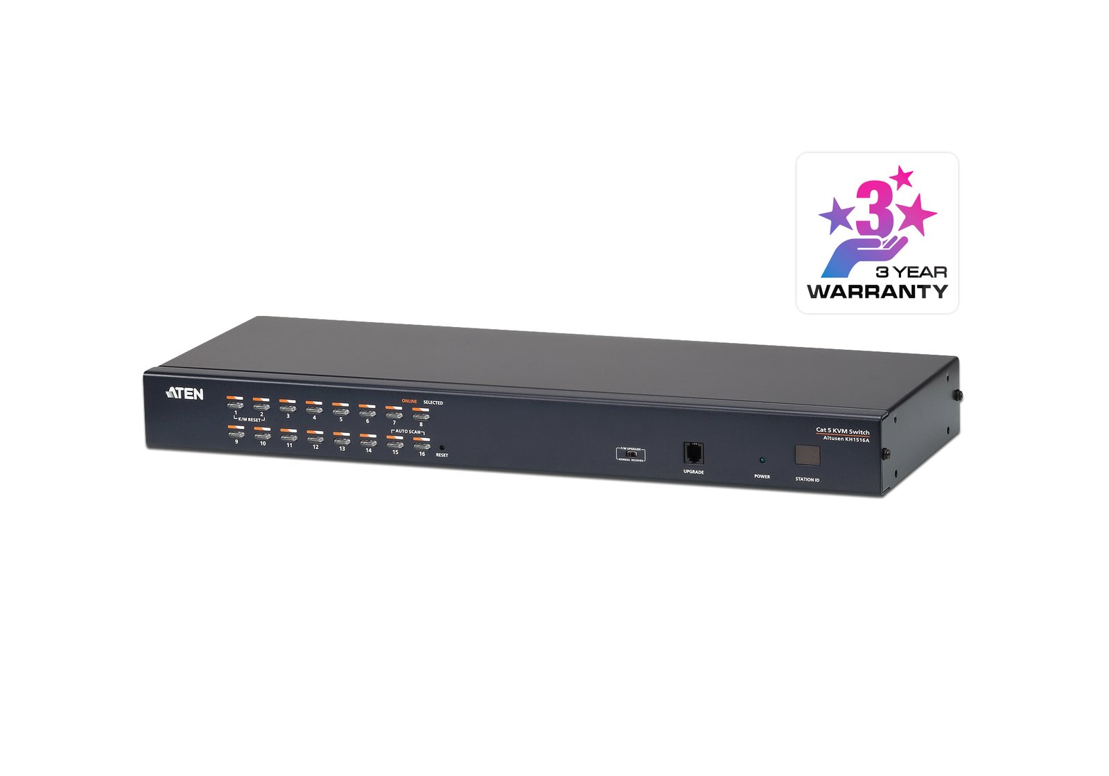 ATEN TECHNOLOGIES KH1516A KVM switch Rack mounting Black