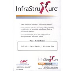 APC by Schneider Electric APC SCHNEIDER ELECT IT DIRECT SHIP InfraStruXure Manager, 25 Node License Only license(s) AP9430