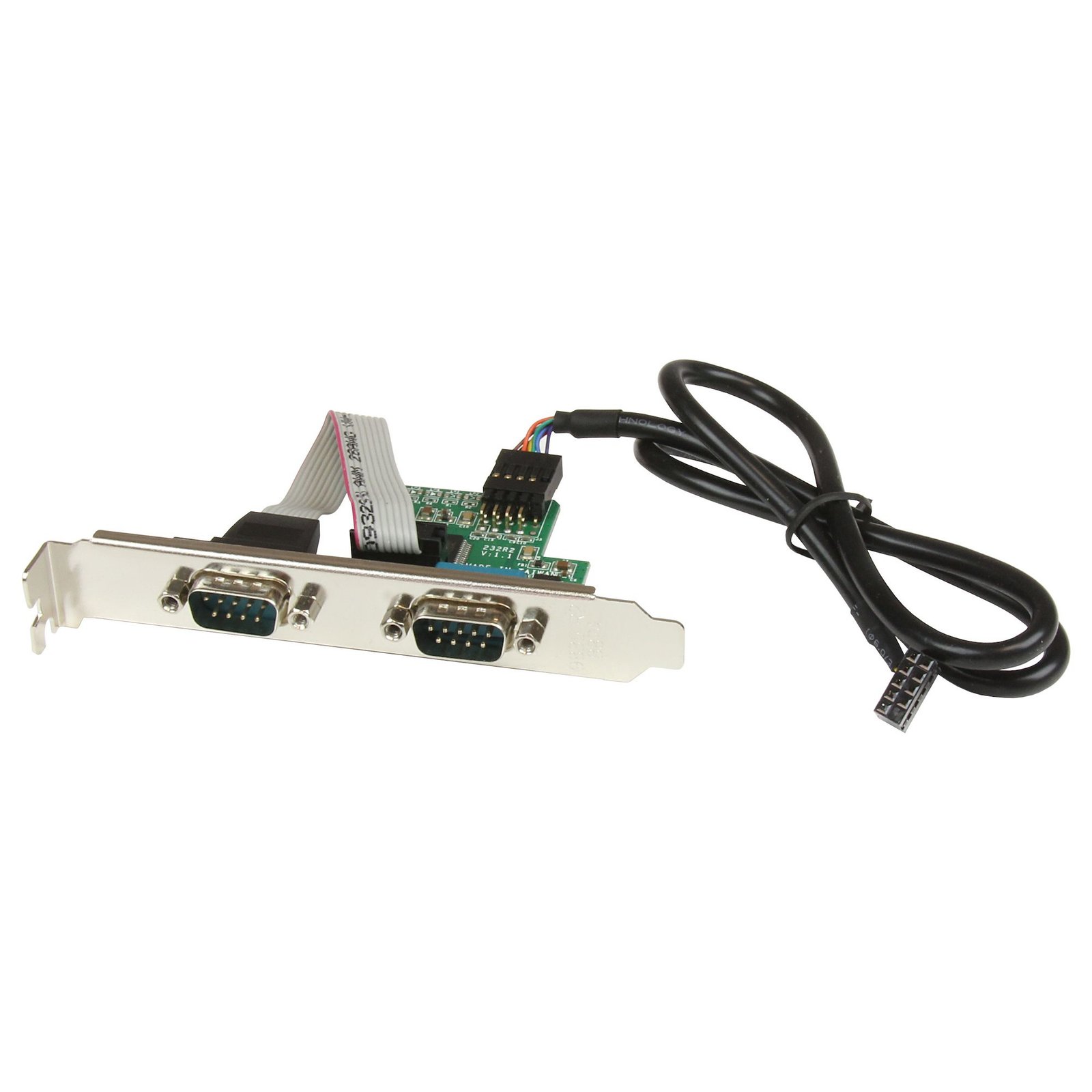 StarTech.com 24in Internal USB Motherboard Header to 2 Port Serial RS232 Adapter - TAA ICUSB232INT2