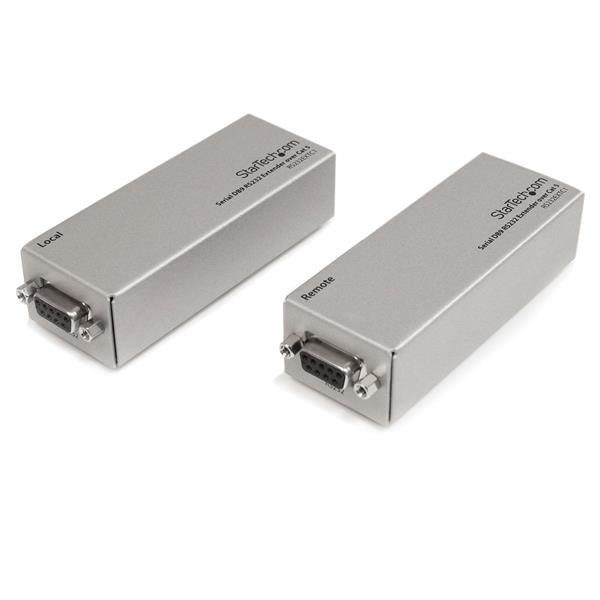 StarTech.com RS232 Serial over Cat5 Extender, 1 km (3300 ft) Range, Plug & Play, No Software, DB9