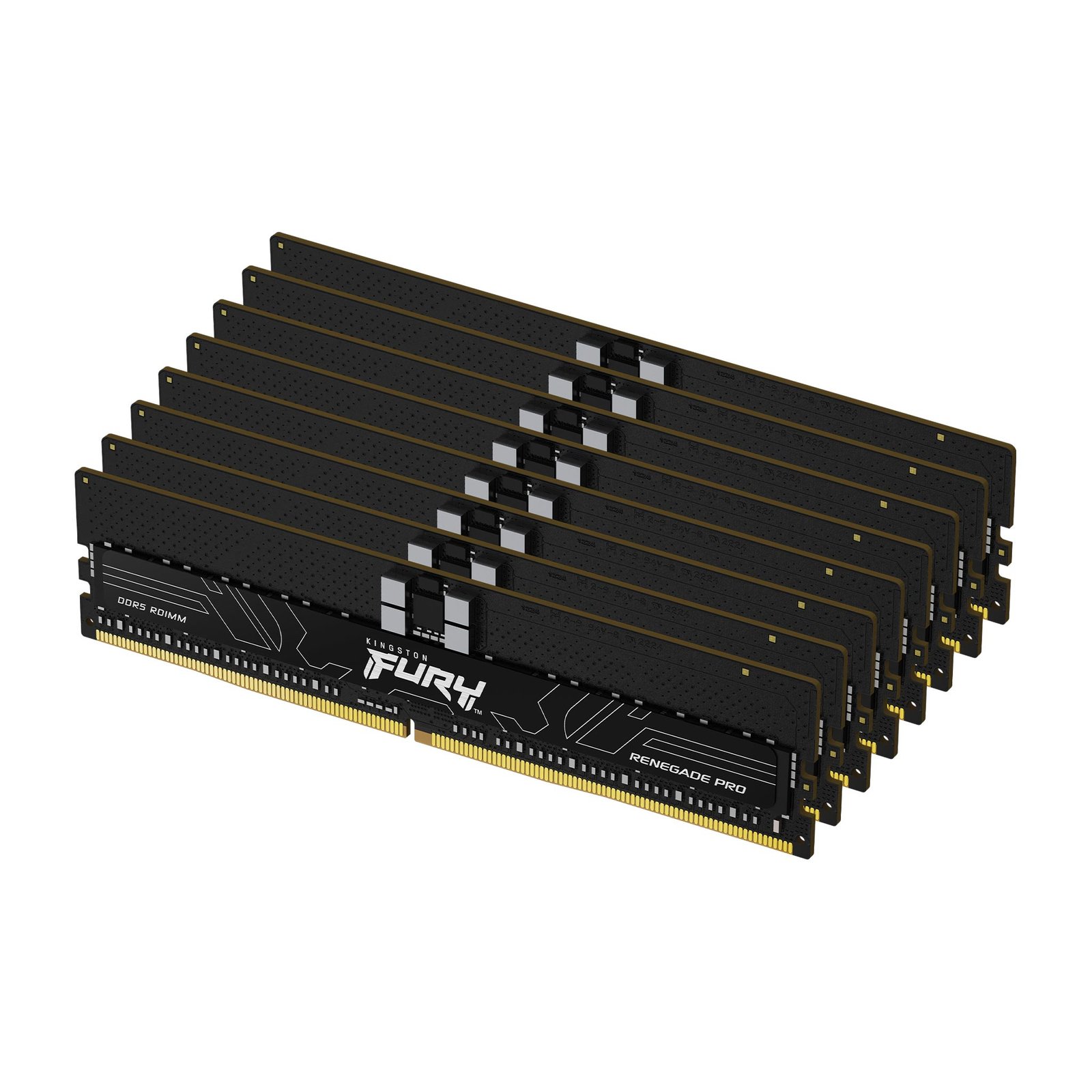 KINGSTON FURY DRAM Technology 128GB 6000MT/s DDR5 ECC Reg CL32 DIMM (Kit of 8) Renegade Pro XMP