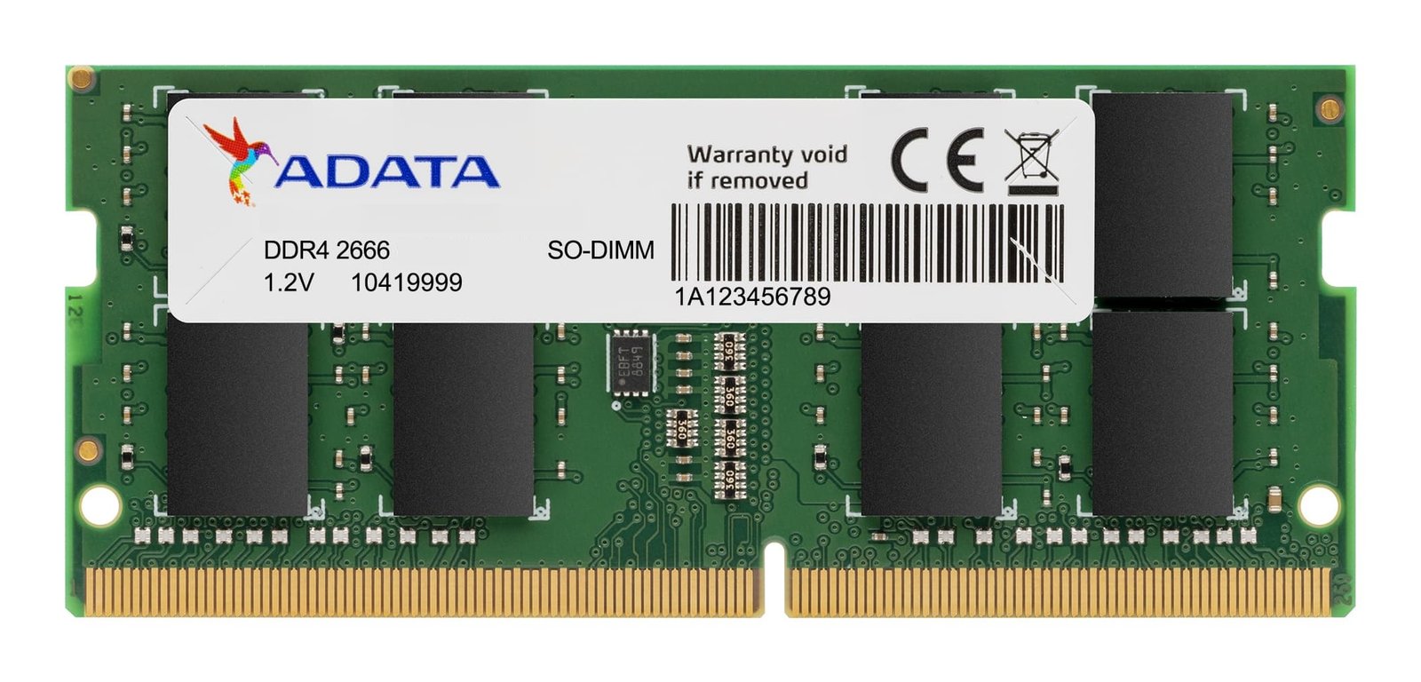 ADATA TECHNOLOGY LA AD4S26668G19-RGN memory module 8 GB 1 x DDR4 260-pin SO-DIMM