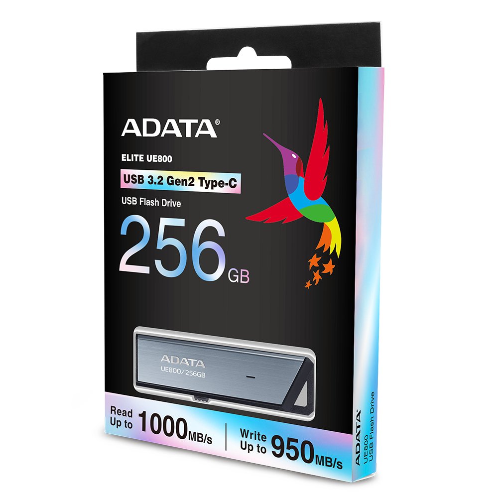 ADATA TECHNOLOGY LA UE800 USB flash drive 256 GB Type-C 3.2 Gen 2 (3.1 Silver AELI-UE800-256G-CSG