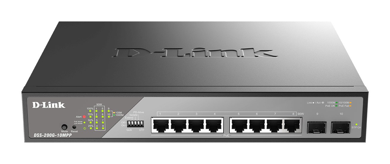 D-LINK SYSTEMS INC DSS-200G-10MPP network switch Managed L2 Gigabit Ethernet (10/100/1000) Power