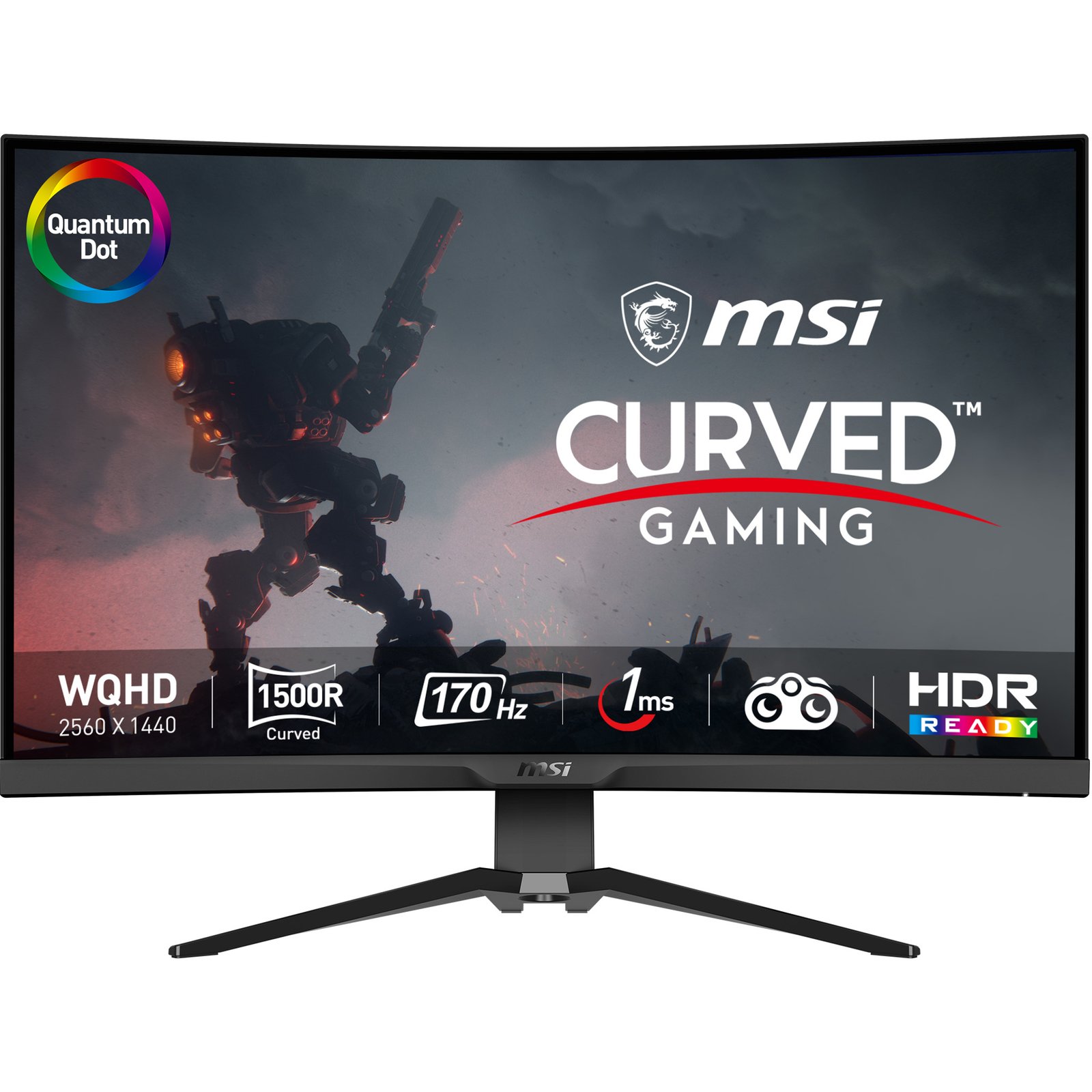 MSI - MONITORS MAG 325CQRF QD computer monitor 80 cm (31.5") 2560 x 1440 pixels Wide Quad HD Black