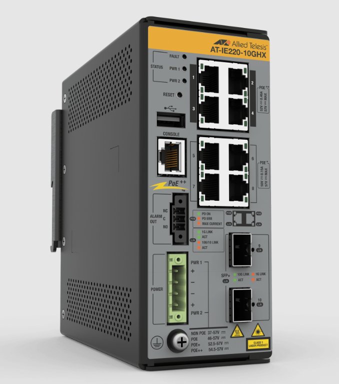 ALLIED TELESIS BOX AT-IE220-10GHX-980 network switch Gigabit Ethernet (10/100/1000) Power over