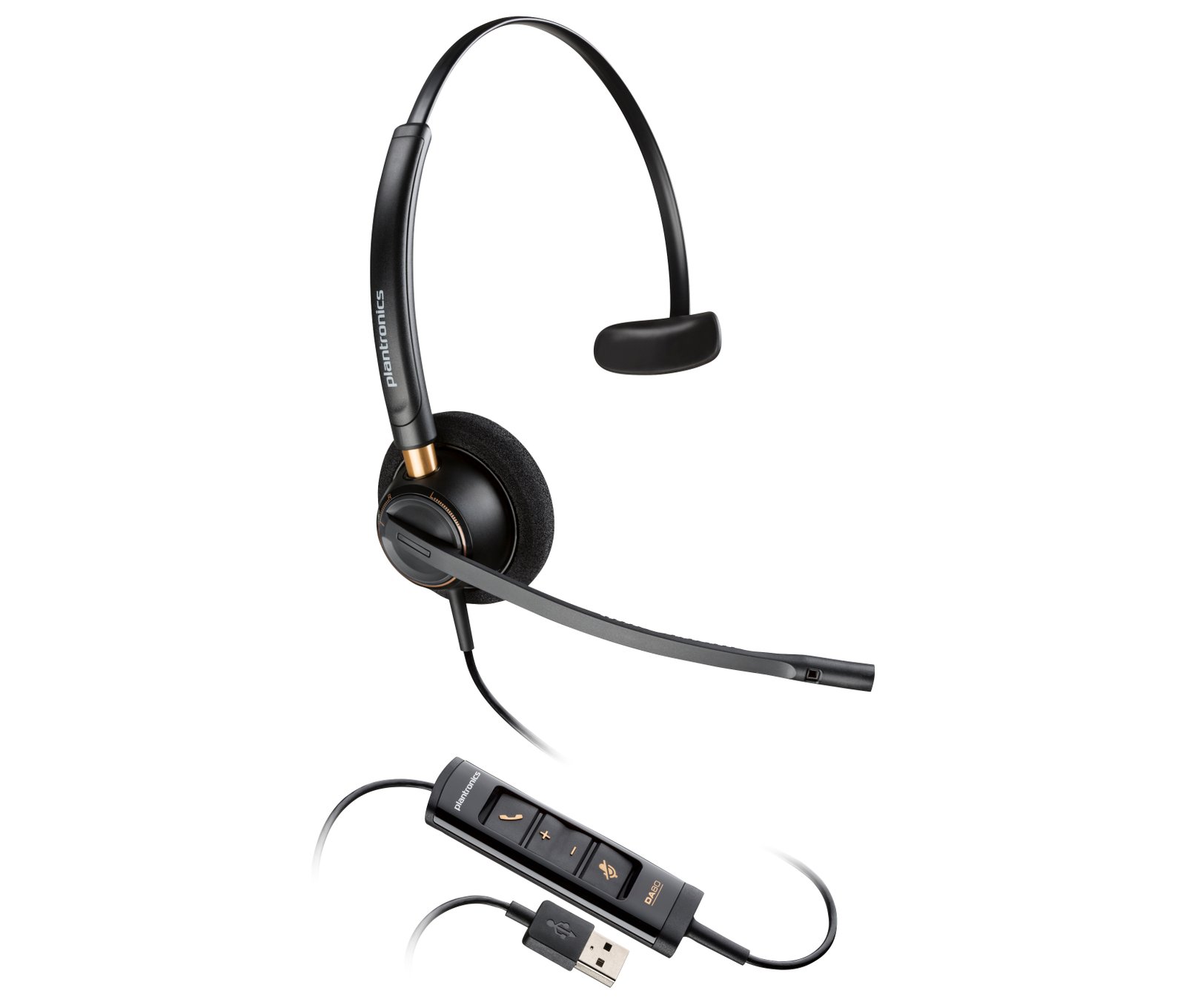 HP POLY HEADSETS EncorePro 515 Microsoft Teams Certified Monoaural with USB-A Headset 783R1AA