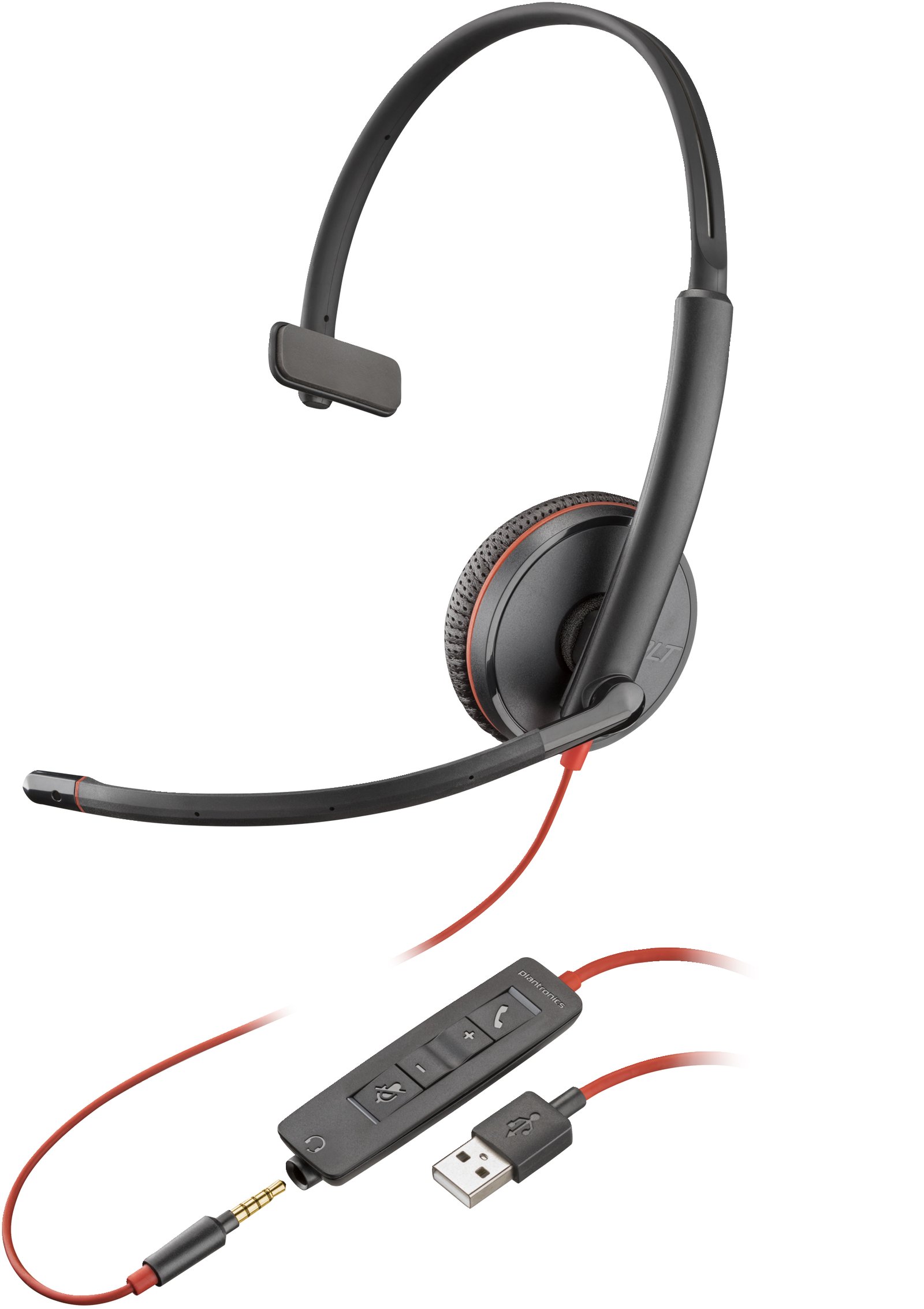 HP POLY HEADSETS Blackwire 3215 Monaural USB-A Headset 80S06AA