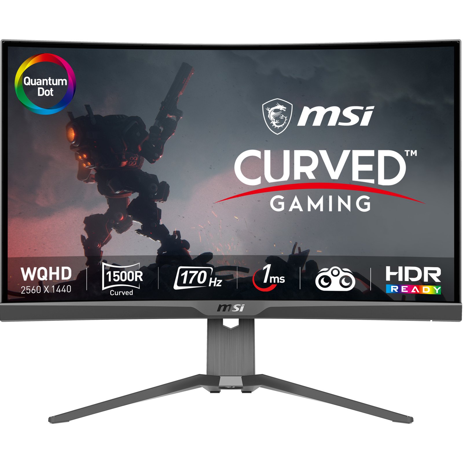 MSI - MONITORS MAG 275CQRF QD computer monitor 68.6 cm (27") 2560 x 1440 pixels Wide Quad HD Black