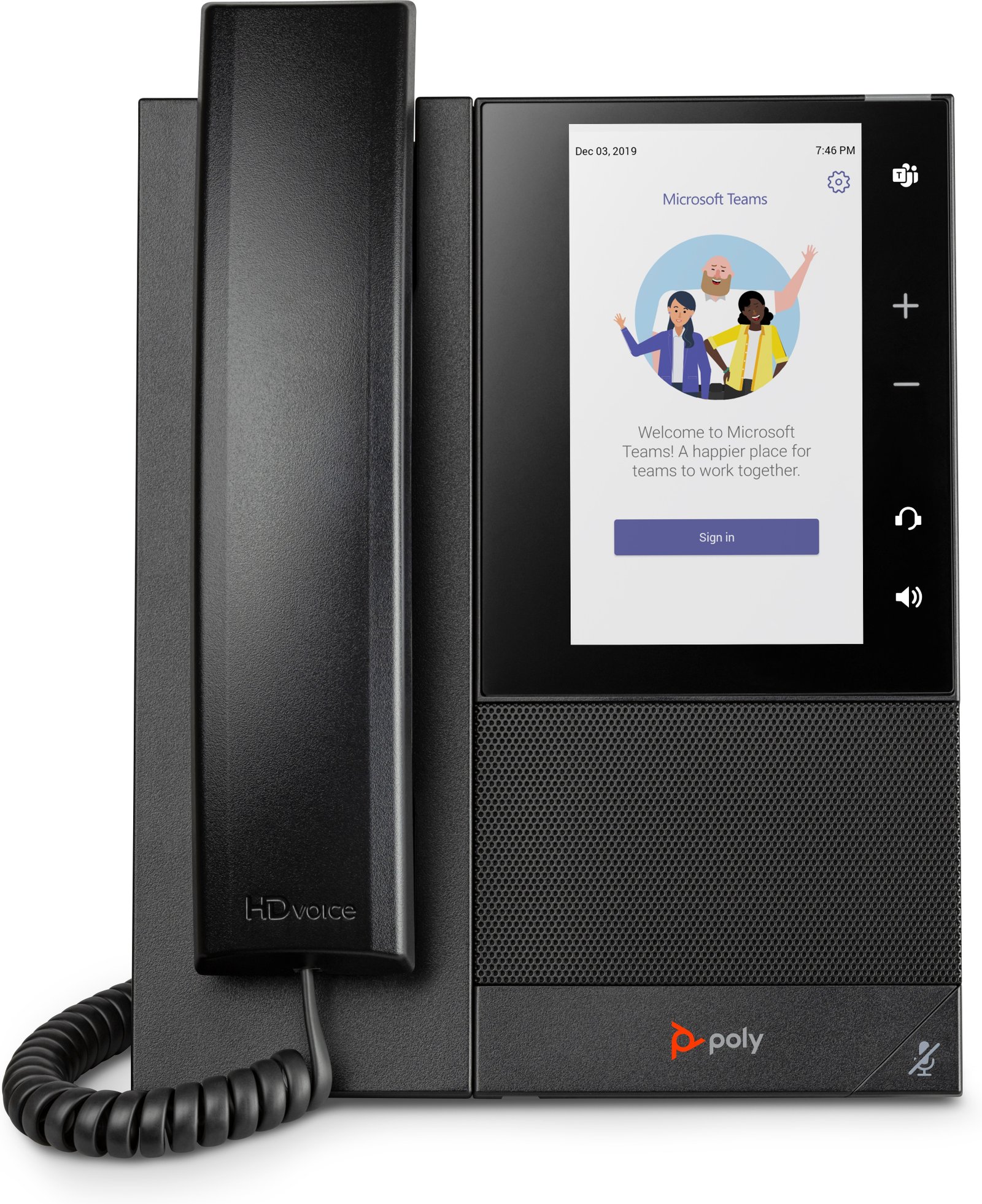 HP POLY VOICE CCX 500 Business Media Phone for Microsoft Teams and PoE-enabled 82Z76AA