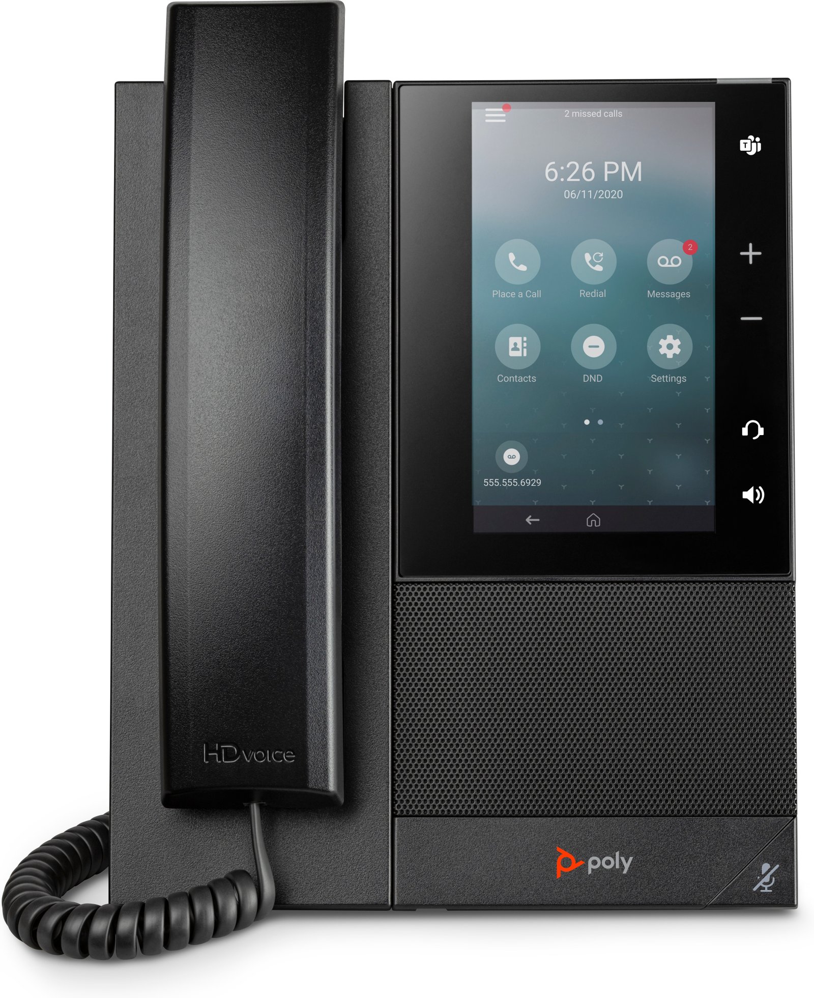 HP POLY VOICE CCX 500 Business Media Phone with Open SIP and PoE-enabled 82Z78AA