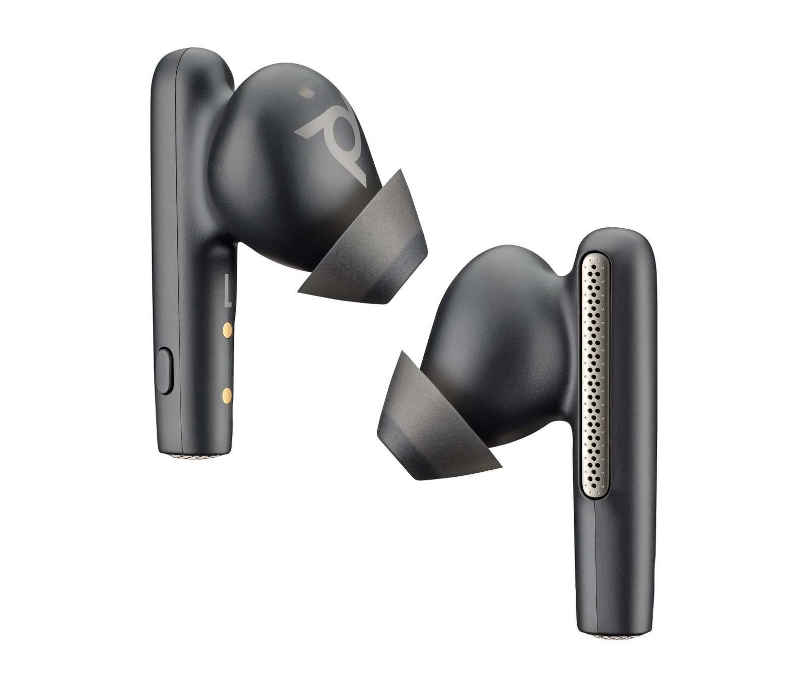 HP POLY HEADSETS Voyager Free 60 UC M Carbon Black Earbuds +BT700 USB-C Adapter +Basic Charge Case