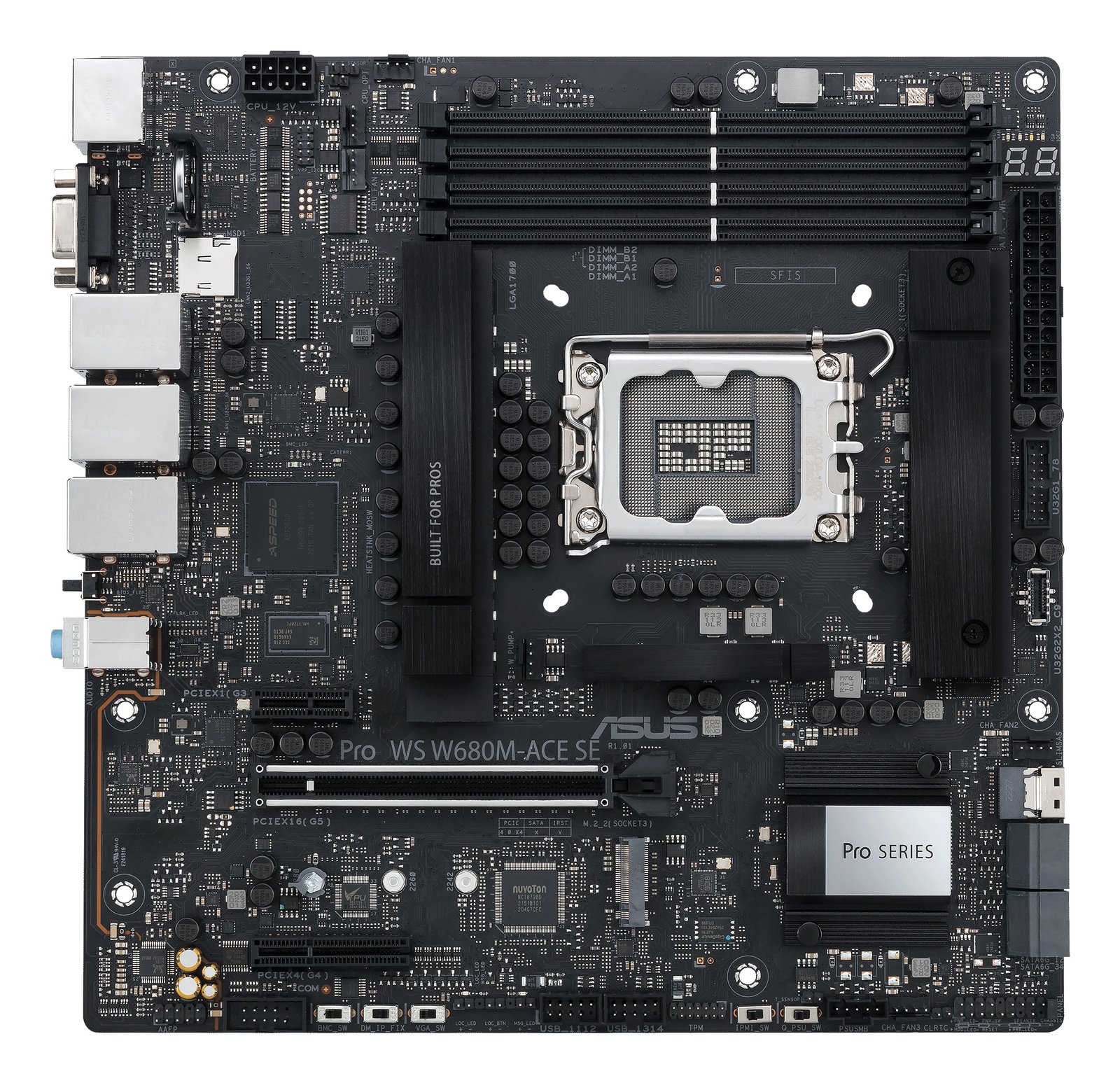 ASUS - MOTHERBOARDS PRO WS W680M-ACE SE Intel W680 LGA 1700 micro ATX