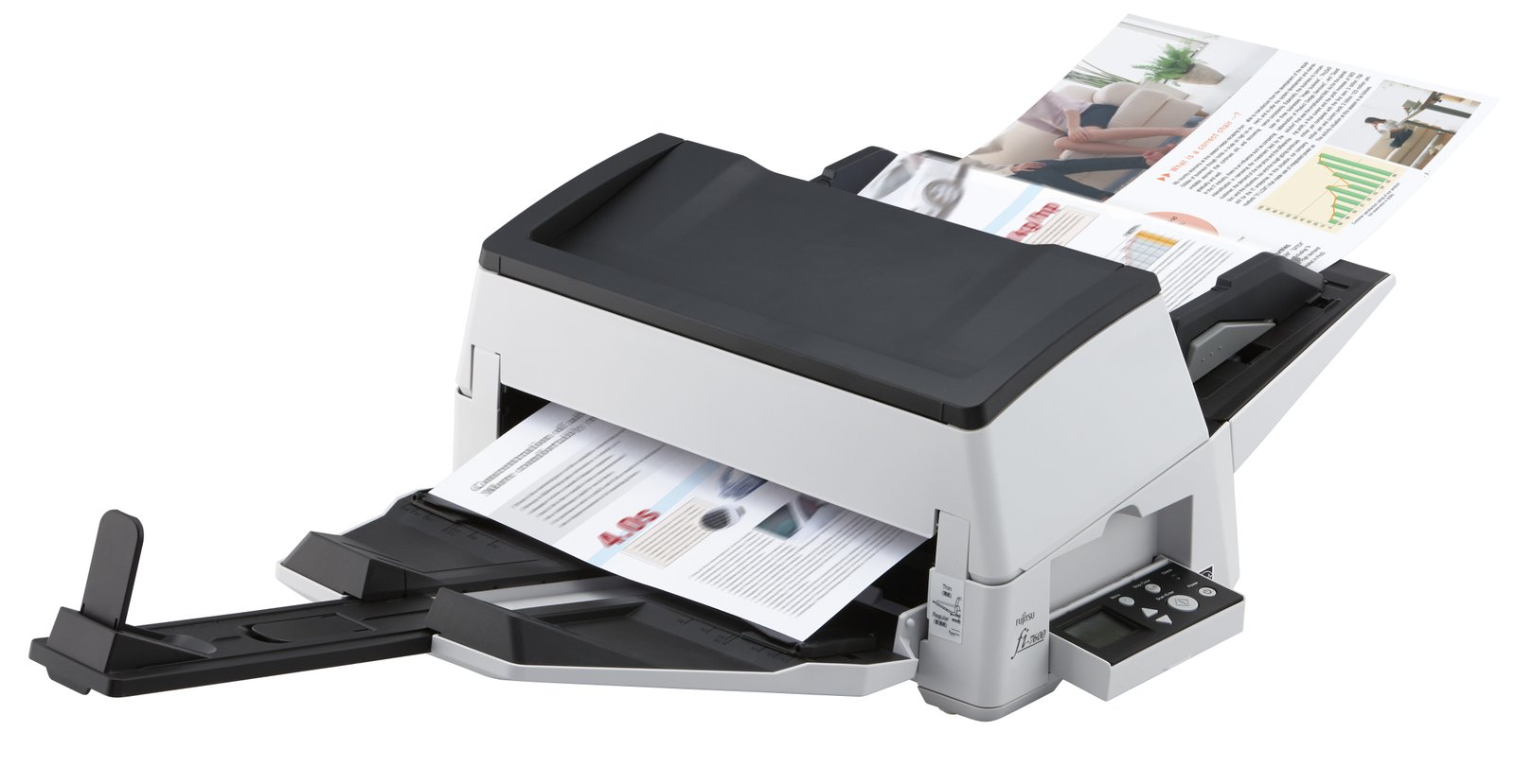 RICOH DOCUMENT SCANNER SERVICES fi-7600 ADF + Manual feed 600 x DPI A3 Black, White CG01000-310045