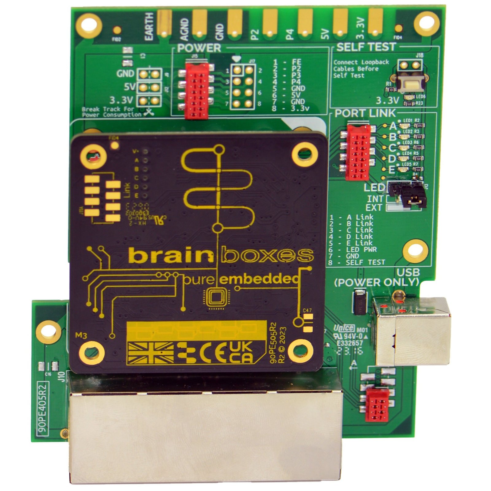 Brainboxes Pure Embedded 5 & 8 Port Ethernet Switch Eval Kit PE-405
