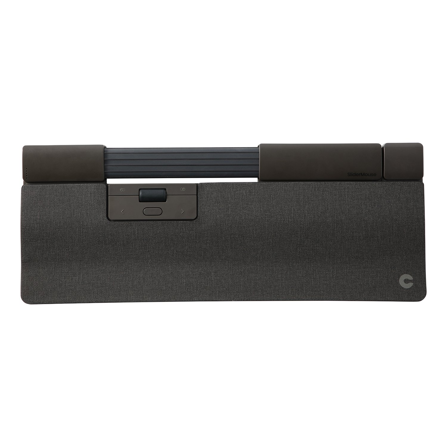 CONTOUR DESIGN INC. SliderMouse Pro (Wired) with Extended wrist rest in fabric Dark Grey 601404