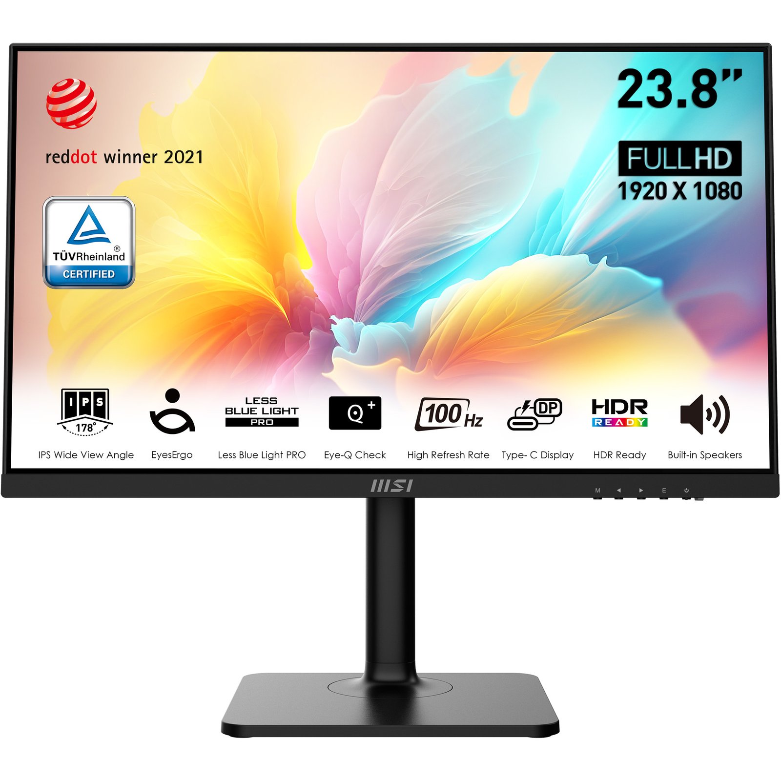 MSI - MONITORS Modern MD2412P computer monitor 60.5 cm (23.8") 1920 x 1080 pixels Full HD LED Black