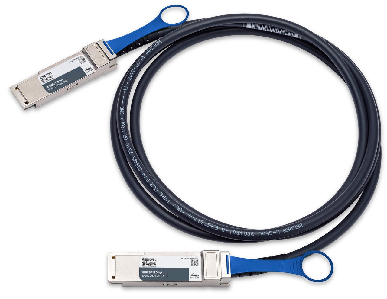 LEGRAND - APPROVED QSFP100G-CU-P InfiniBand/fibre optic cable 2 m QSFP28 DAC Black 1002971201-A