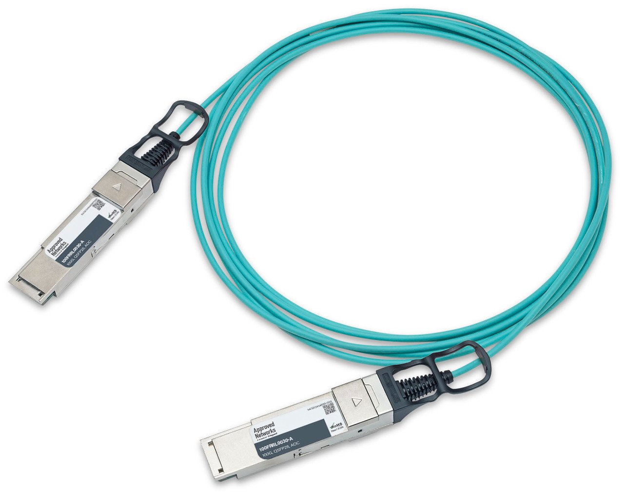 LEGRAND - APPROVED 100FRRL0030-A InfiniBand/fibre optic cable 3 m QSFP28 AOC Aqua colour