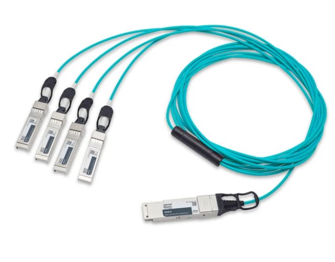 LEGRAND - APPROVED 10444-A InfiniBand/fibre optic cable 20 m QSFP AOC Aqua colour