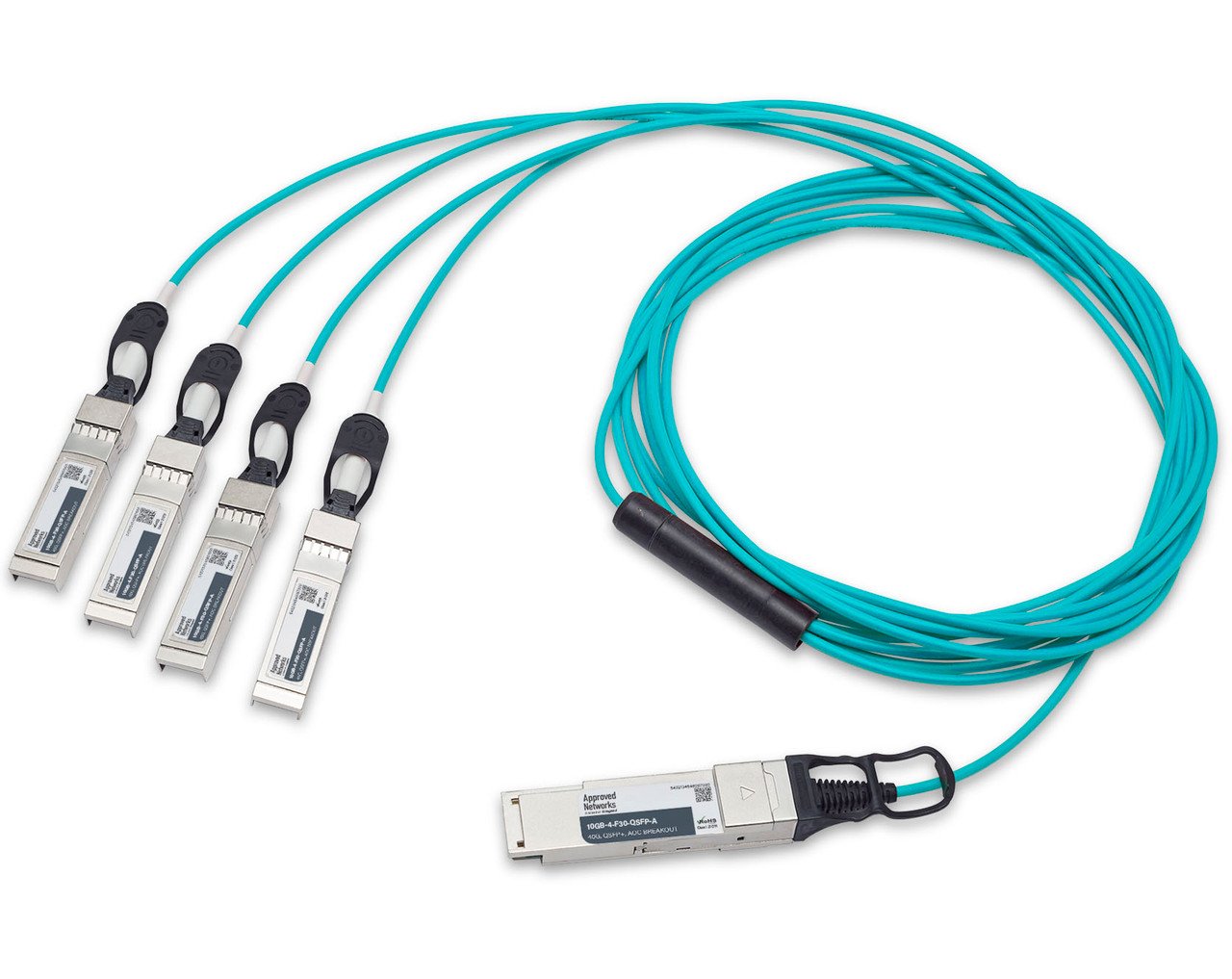 LEGRAND - APPROVED 10GB-4-F30-QSFP-A InfiniBand/fibre optic cable 30 m QSFP+ 4x AOC Aqua colour