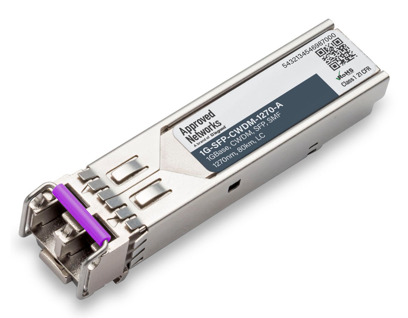 LEGRAND - APPROVED 1G-SFP-CWDM-1270-A network transceiver module Fiber optic 1250 Mbit/s 1270 nm