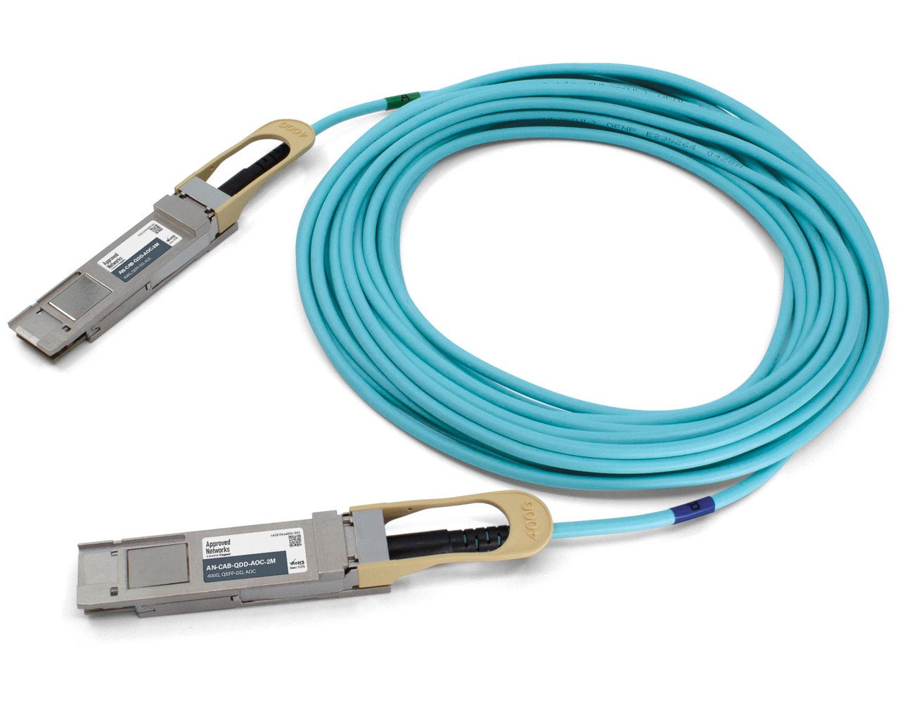 LEGRAND - APPROVED AN-CAB-QDD-AOC-2M InfiniBand/fibre optic cable QSFP-DD Aqua colour