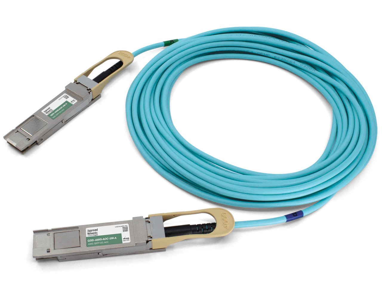 LEGRAND - APPROVED AOC-D-D-400G-3M-A InfiniBand/fibre optic cable QSFP-DD Aqua colour