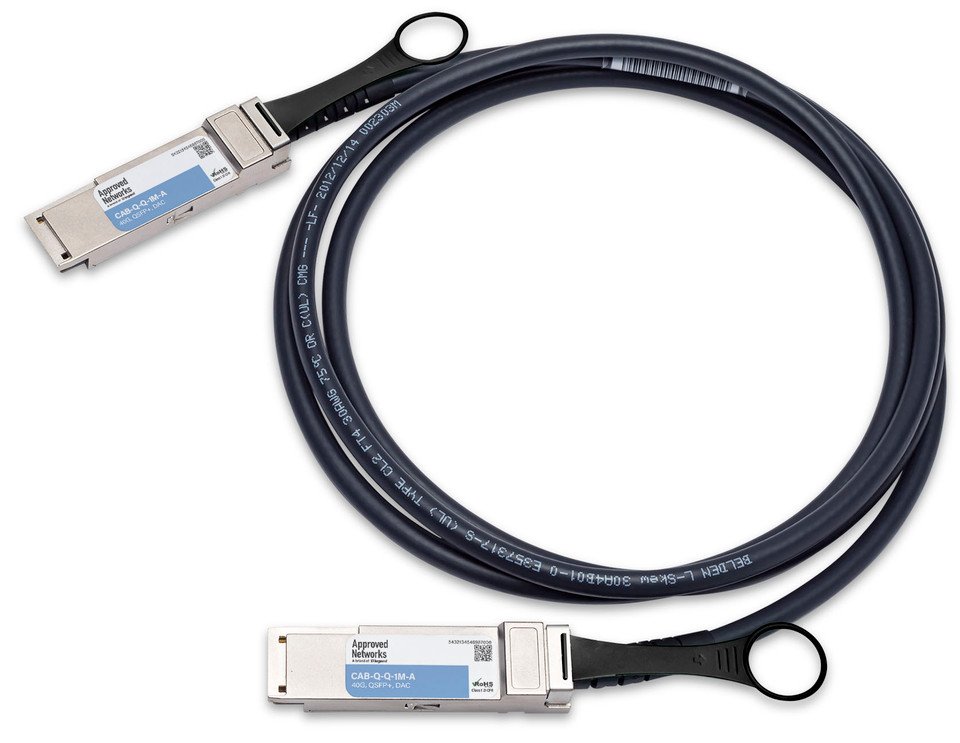 LEGRAND - APPROVED CAB-Q-Q-1M-A InfiniBand/fibre optic cable QSFP+ Twinax Black
