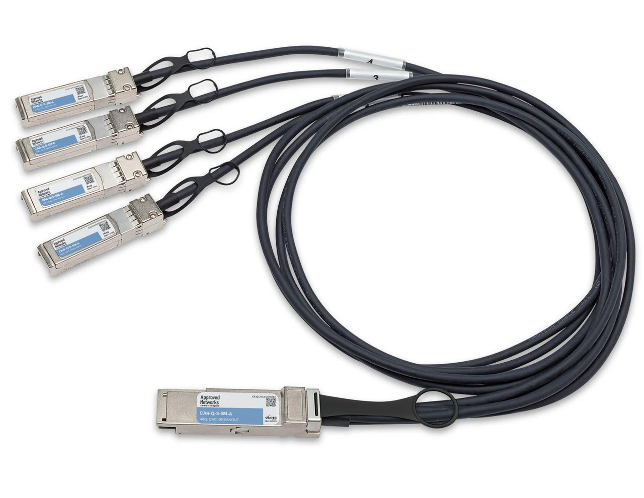 LEGRAND - APPROVED CAB-Q-S-5M-A InfiniBand/fibre optic cable QSFP+ 4x SFP+ Twinax Black