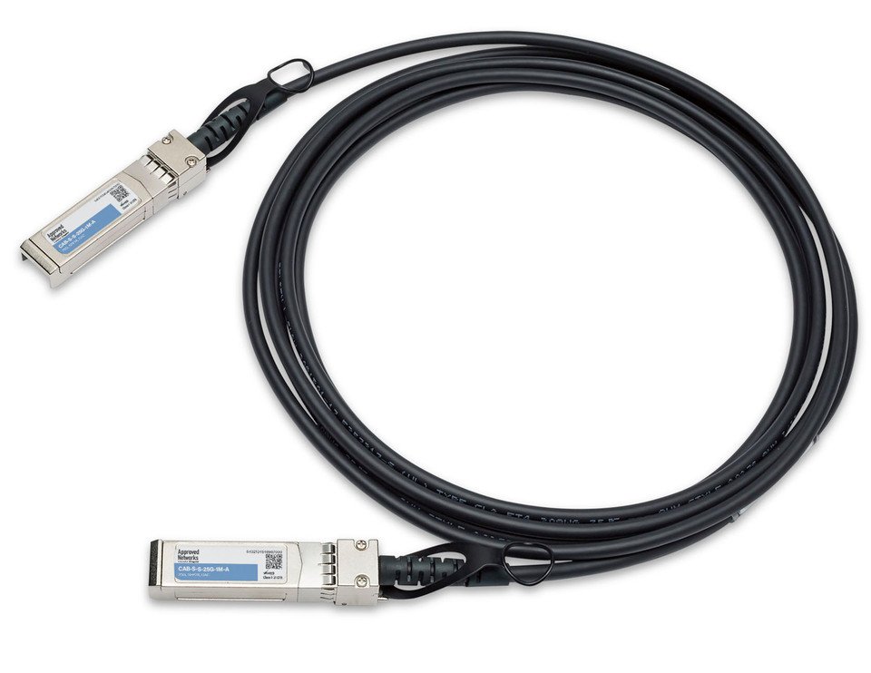 LEGRAND - APPROVED SFP-25GB-DACP InfiniBand/fibre optic cable 1 m SFP28 DAC Black CAB-S-S-25G-1M-A