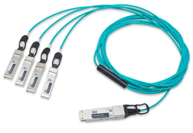 LEGRAND - APPROVED ET7402-25AOC-25M-A InfiniBand/fibre optic cable QSFP28 4x SFP28 AOC Aqua colour
