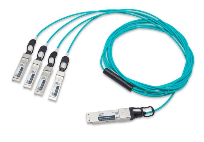 LEGRAND - APPROVED EN-AOC-Q4S28-30M-A InfiniBand/fibre optic cable QSFP28 4x SFP28 Aqua colour
