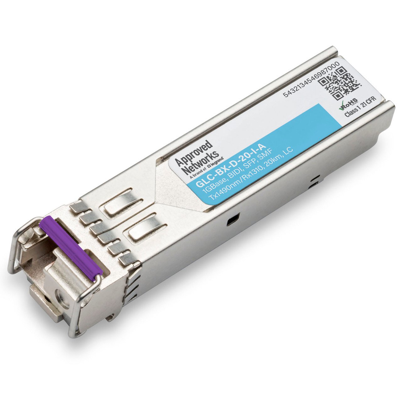 LEGRAND - APPROVED GLC-BX-D-20-I-A network transceiver module Fiber optic 1250 Mbit/s SFP