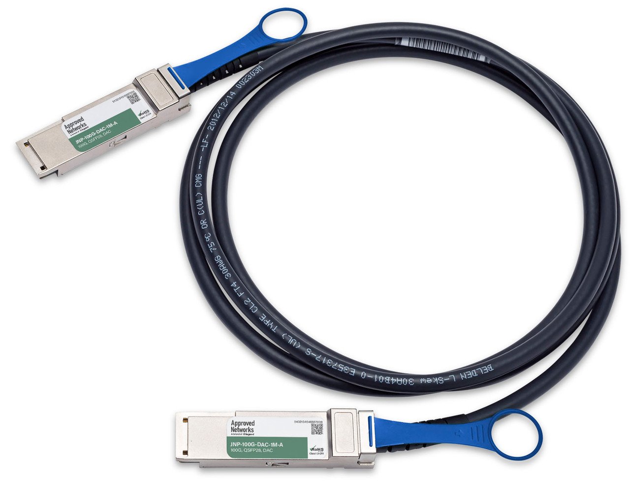 LEGRAND - APPROVED QSFP100G-CU-P InfiniBand/fibre optic cable 1 m QSFP28 DAC Black JNP-100G-DAC-1M-A