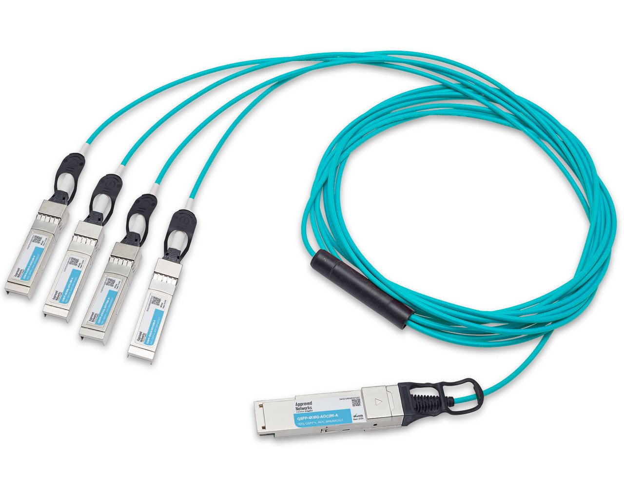 LEGRAND - APPROVED QSFP-4X10G-AOC2M-A InfiniBand/fibre optic cable 2 m QSFP+ 4x AOC Aqua colour