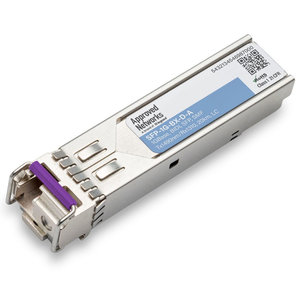 LEGRAND - APPROVED SFP-1G-BX-D-A network transceiver module Fiber optic 1250 Mbit/s