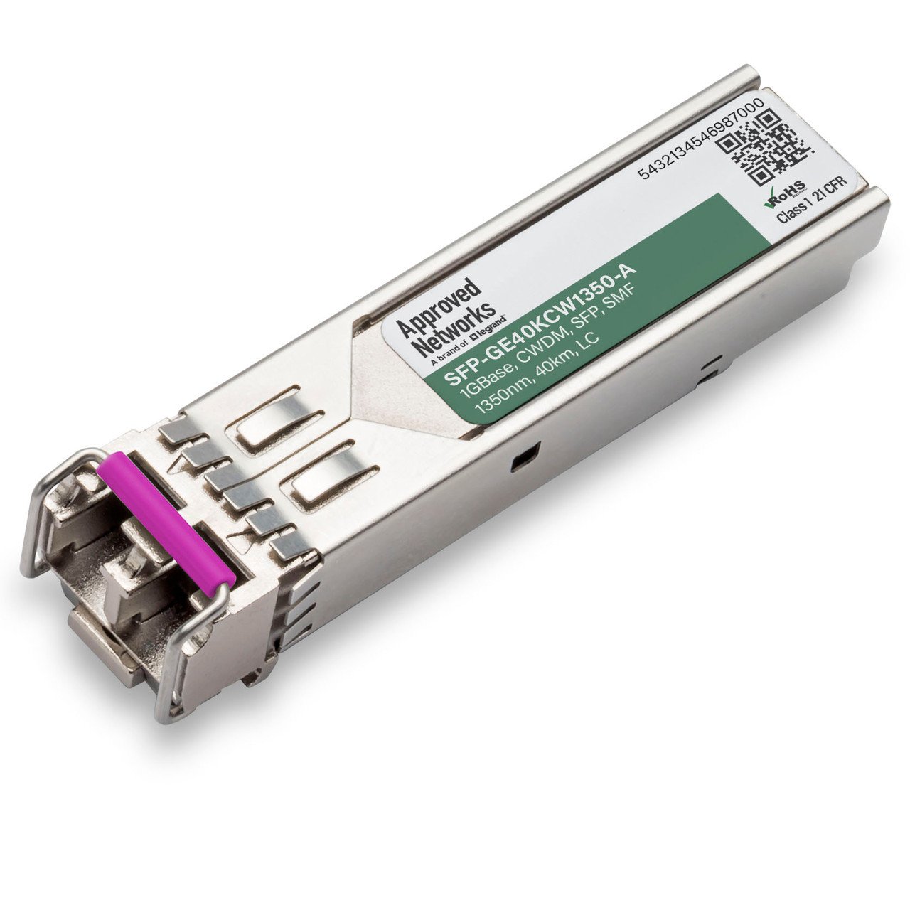 LEGRAND - APPROVED SFP-GE40KCW1350-A network transceiver module Fiber optic 1250 Mbit/s 1350 nm