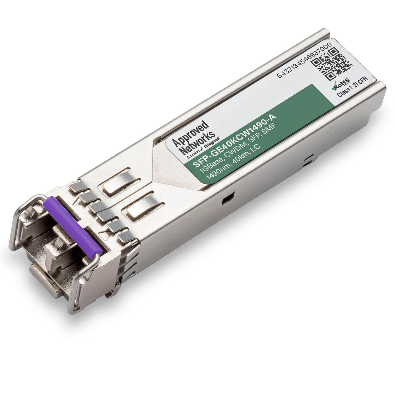 LEGRAND - APPROVED SFP-GE40KCW1490-A network transceiver module Fiber optic 1250 Mbit/s 1490 nm