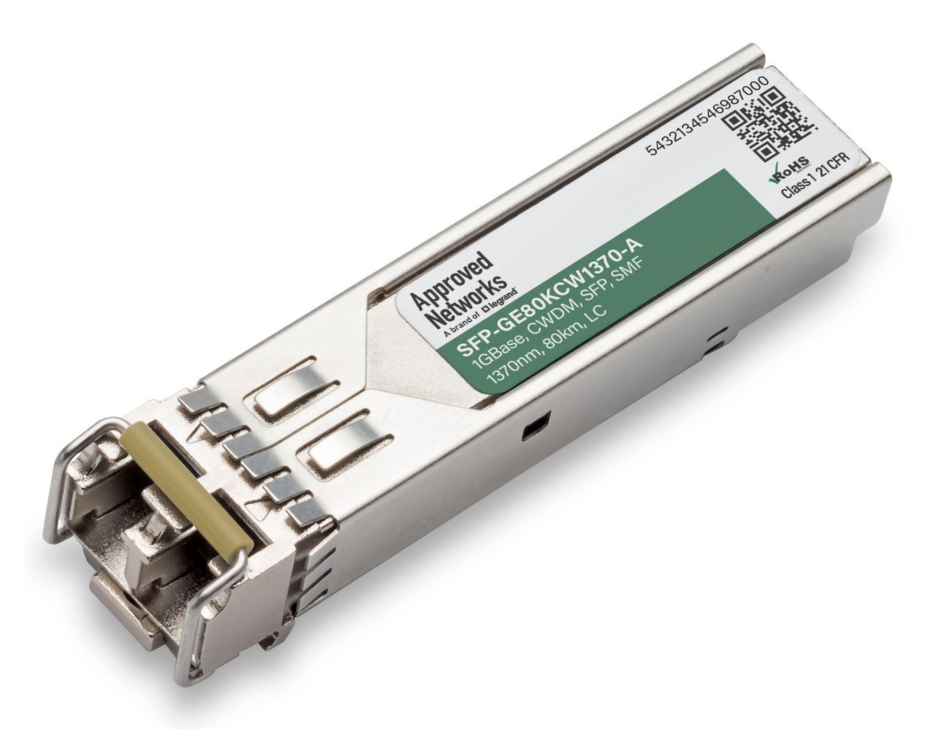 LEGRAND - APPROVED SFP-GE80KCW1370-A network transceiver module Fiber optic 1250 Mbit/s 1370 nm