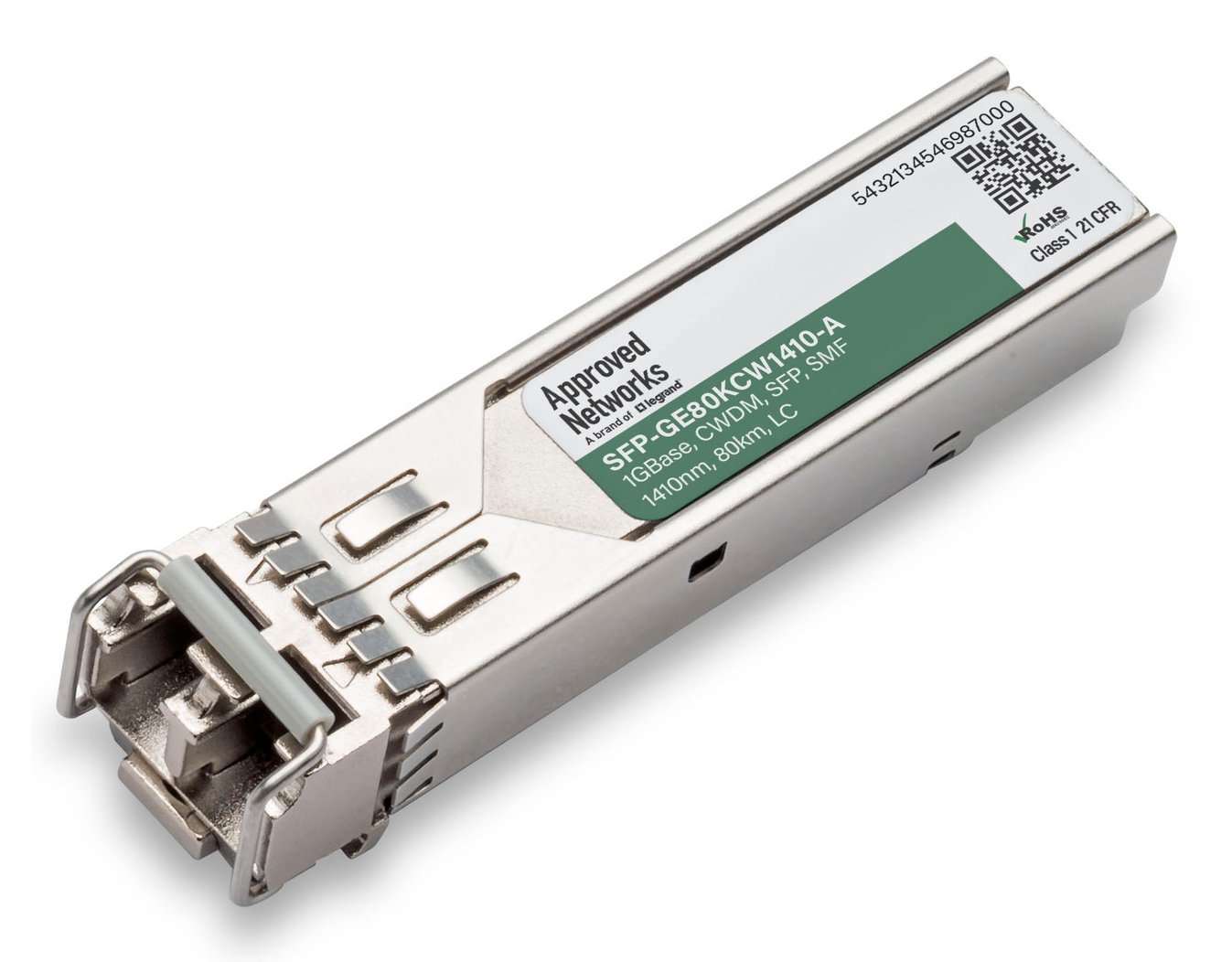 LEGRAND - APPROVED SFP-GE80KCW1410-A network transceiver module Fiber optic 1250 Mbit/s 1410 nm